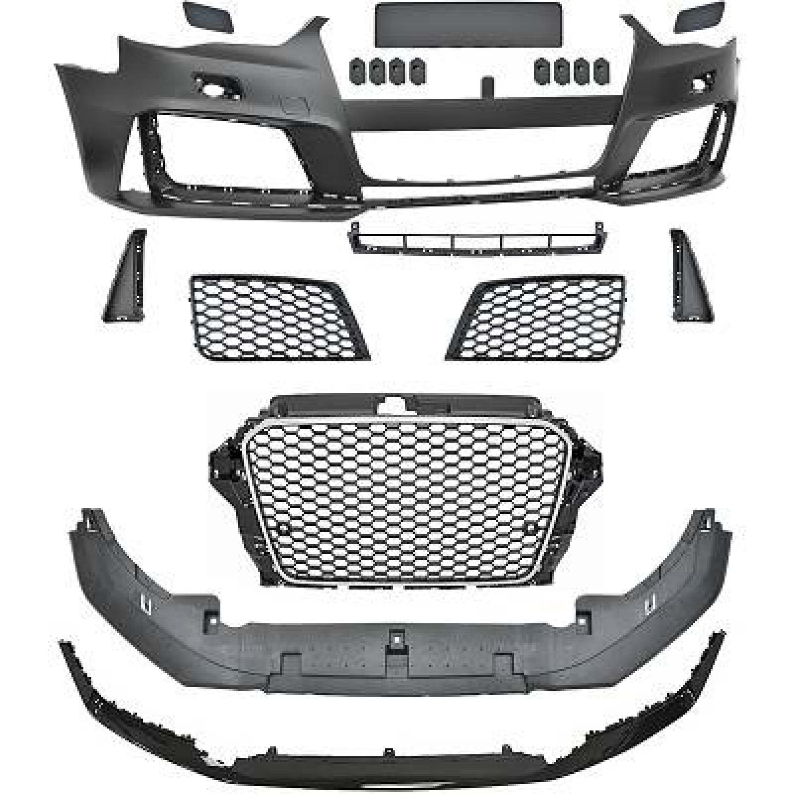 Pára-choques Dianteiro para Audi A3 Berlina/Sportb./Cabrio 12-16