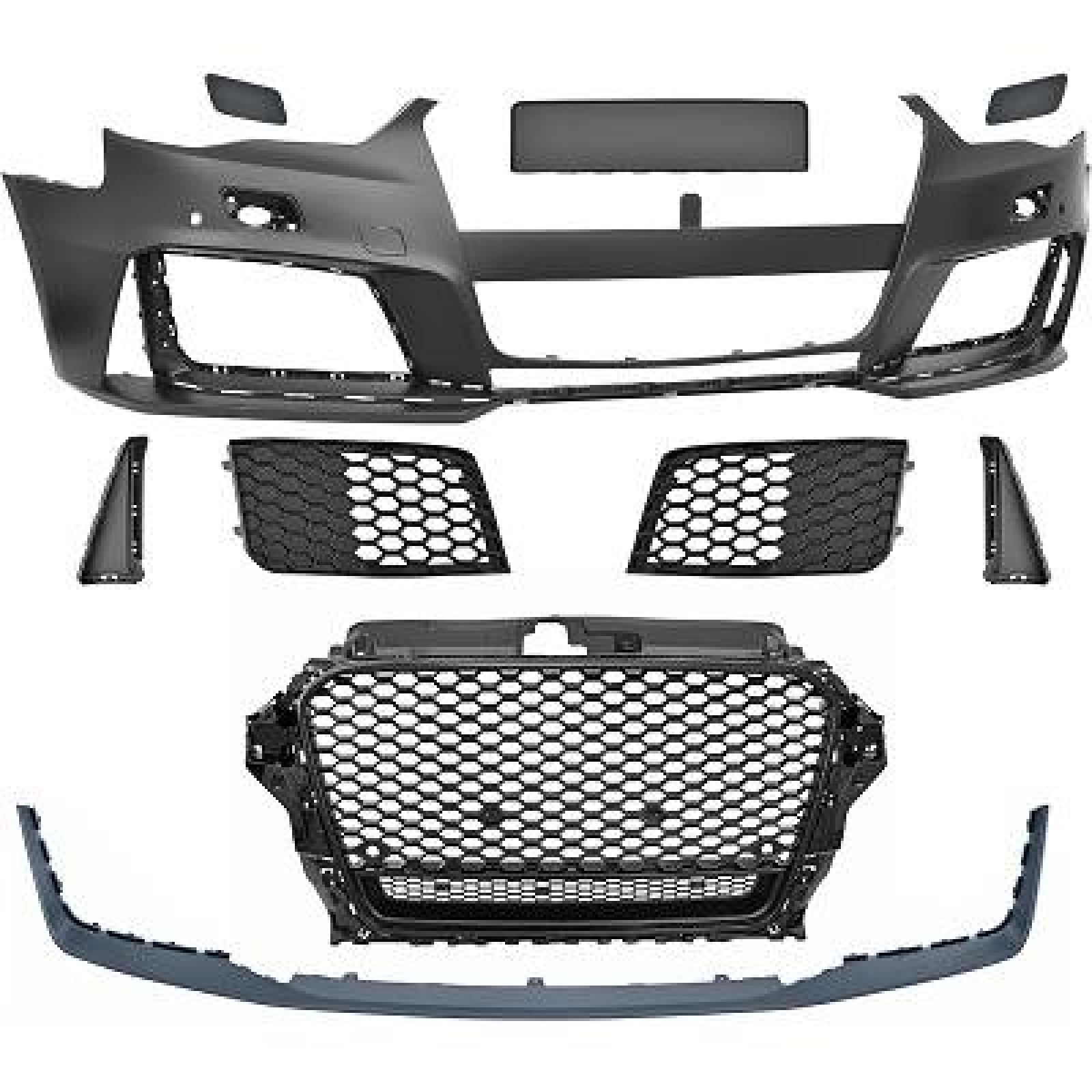Pára-choques Dianteiro para Audi A3 Berlina/Sportb./Cabrio 12-16