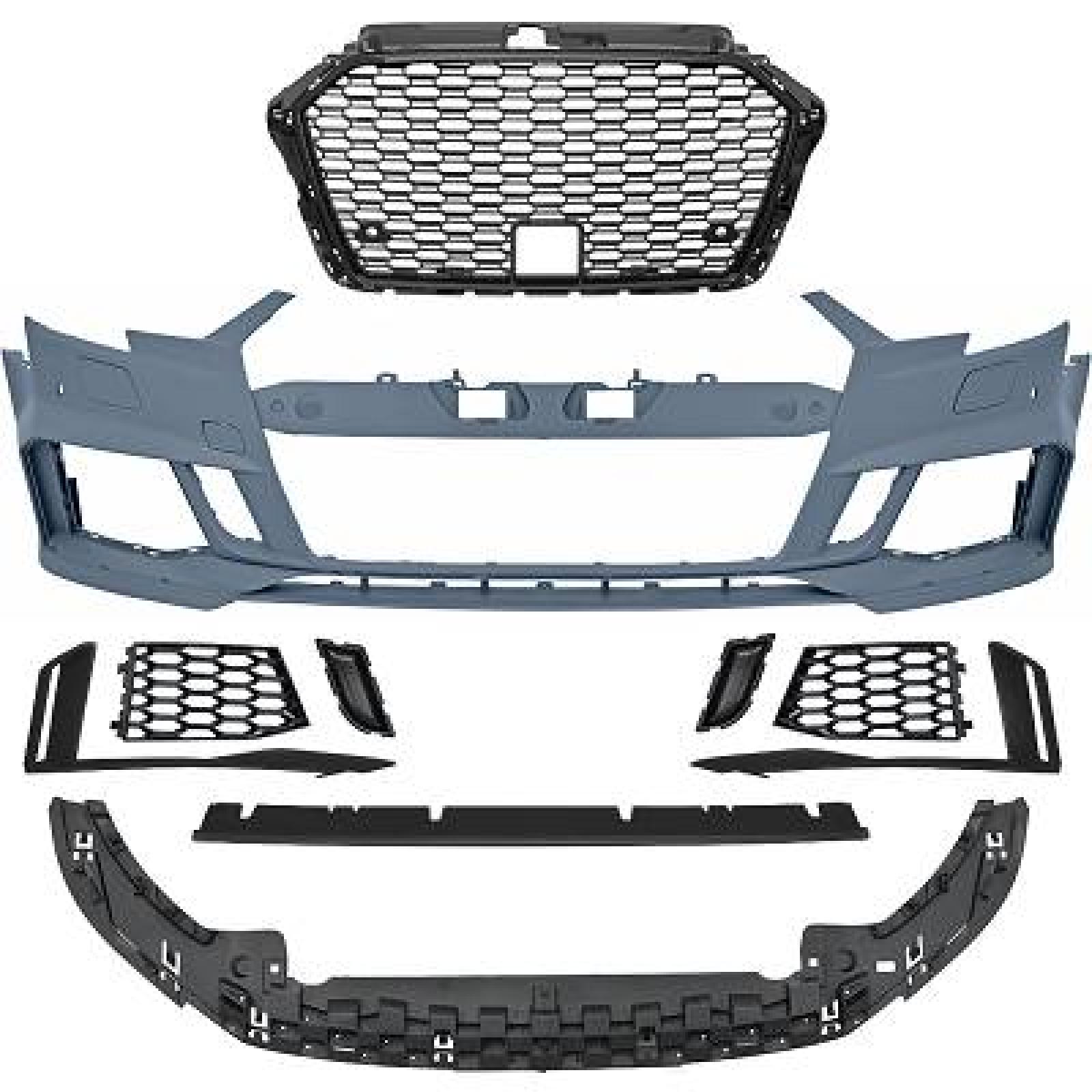 Pára-choques Dianteiro para Audi A3 Berlina/Sportb./Cabrio 16-20
