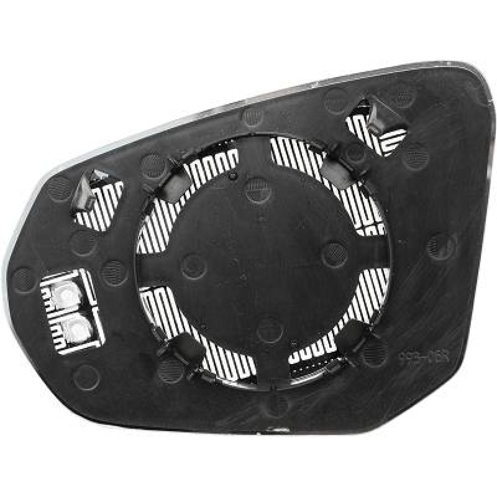 Vidro de espelho, espelho retrovisor exterior Direito para Audi Q2 16->>