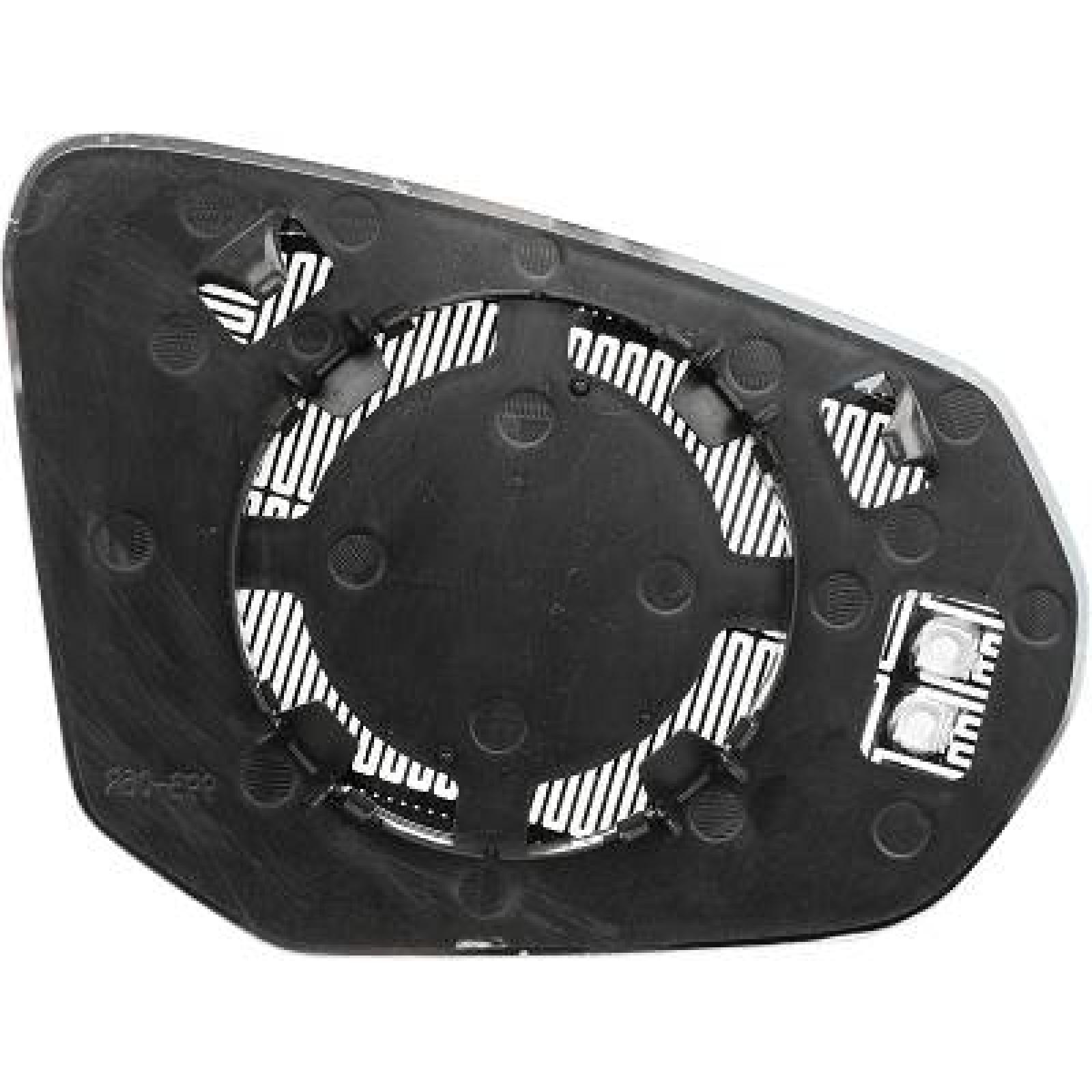 Vidro de espelho, espelho retrovisor exterior Esquerdo para Audi Q2 16->>