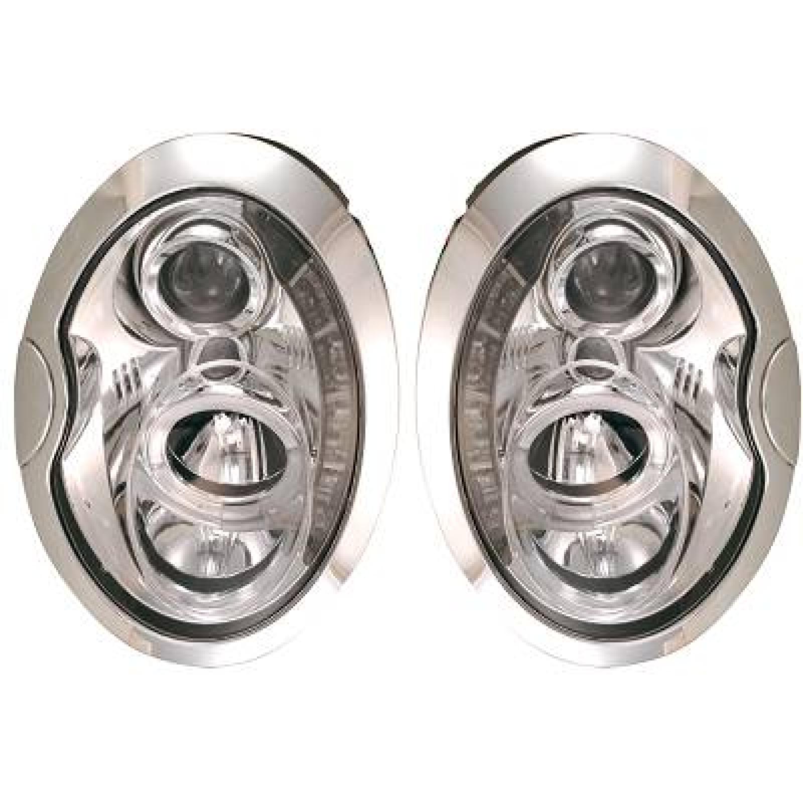 Jogo de faróis principais para BMW Mini (R50/52/53) 01-06