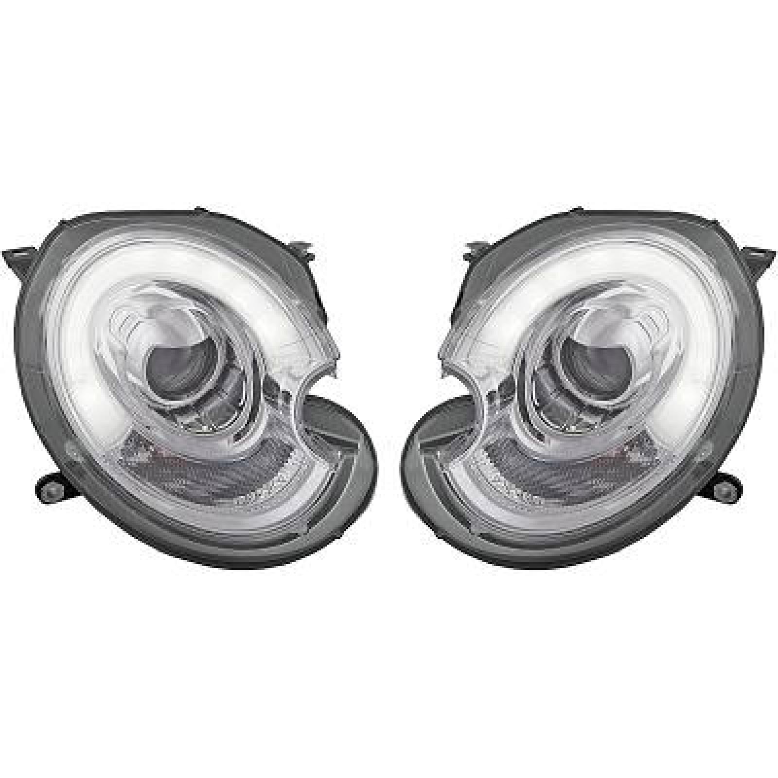 Jogo de faróis principais para BMW Mini One Cooper Clubman 06-16
