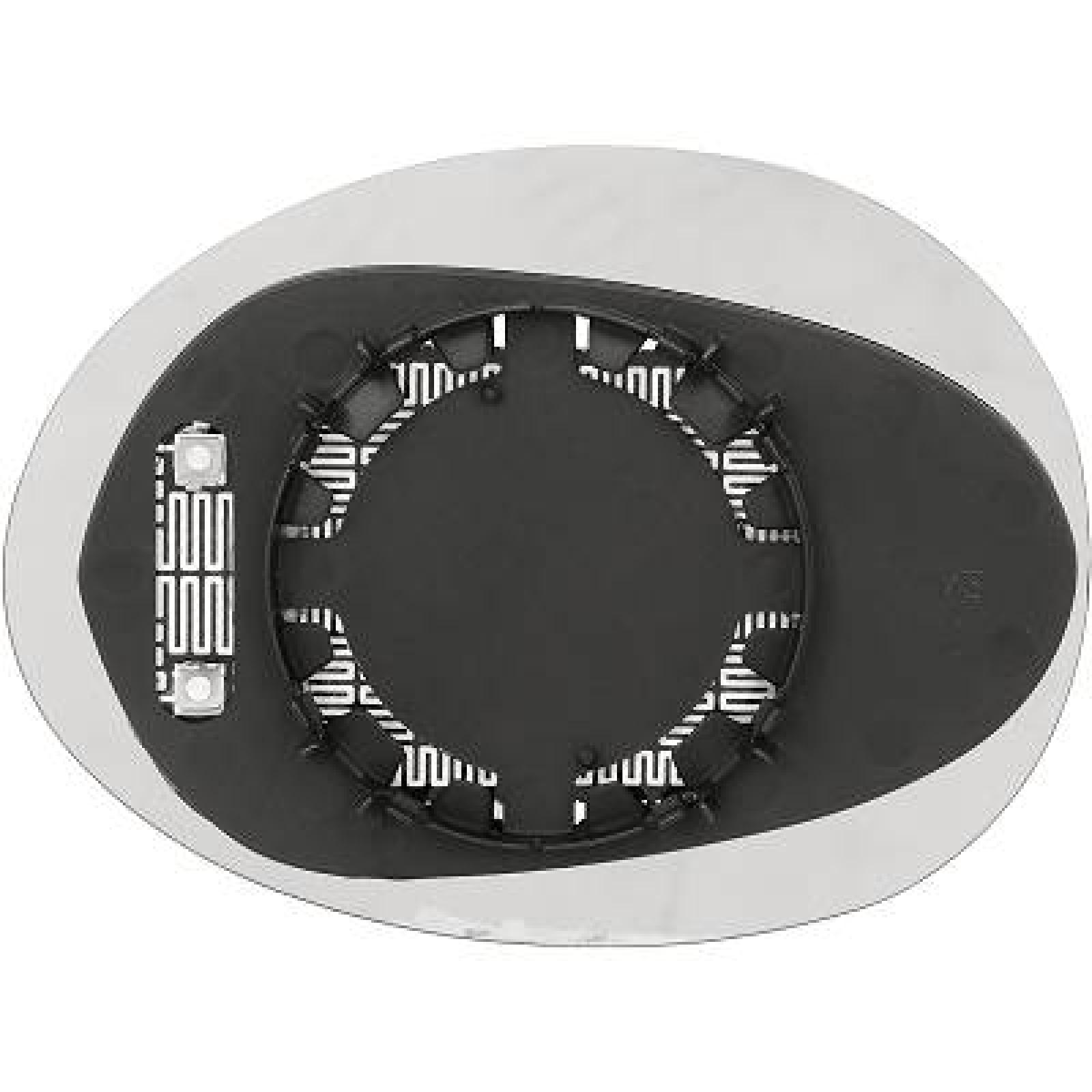 Vidro de espelho, espelho retrovisor exterior Esquerdo para BMW Mini 14-21
