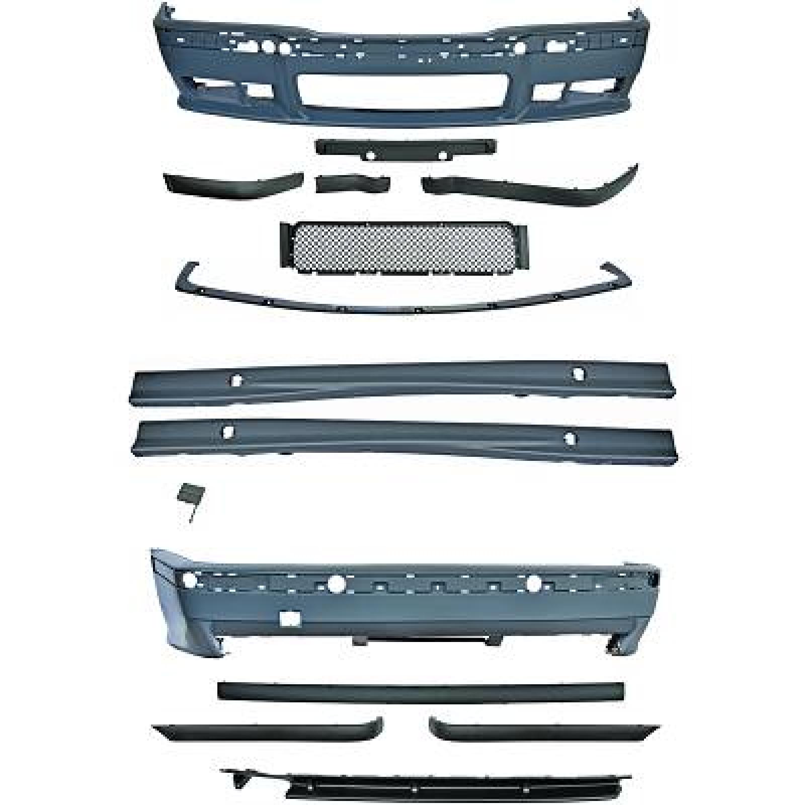 Pára-choques Traseiro para BMW 3-Série Berlina/Tour/Comp (E36) 90-99