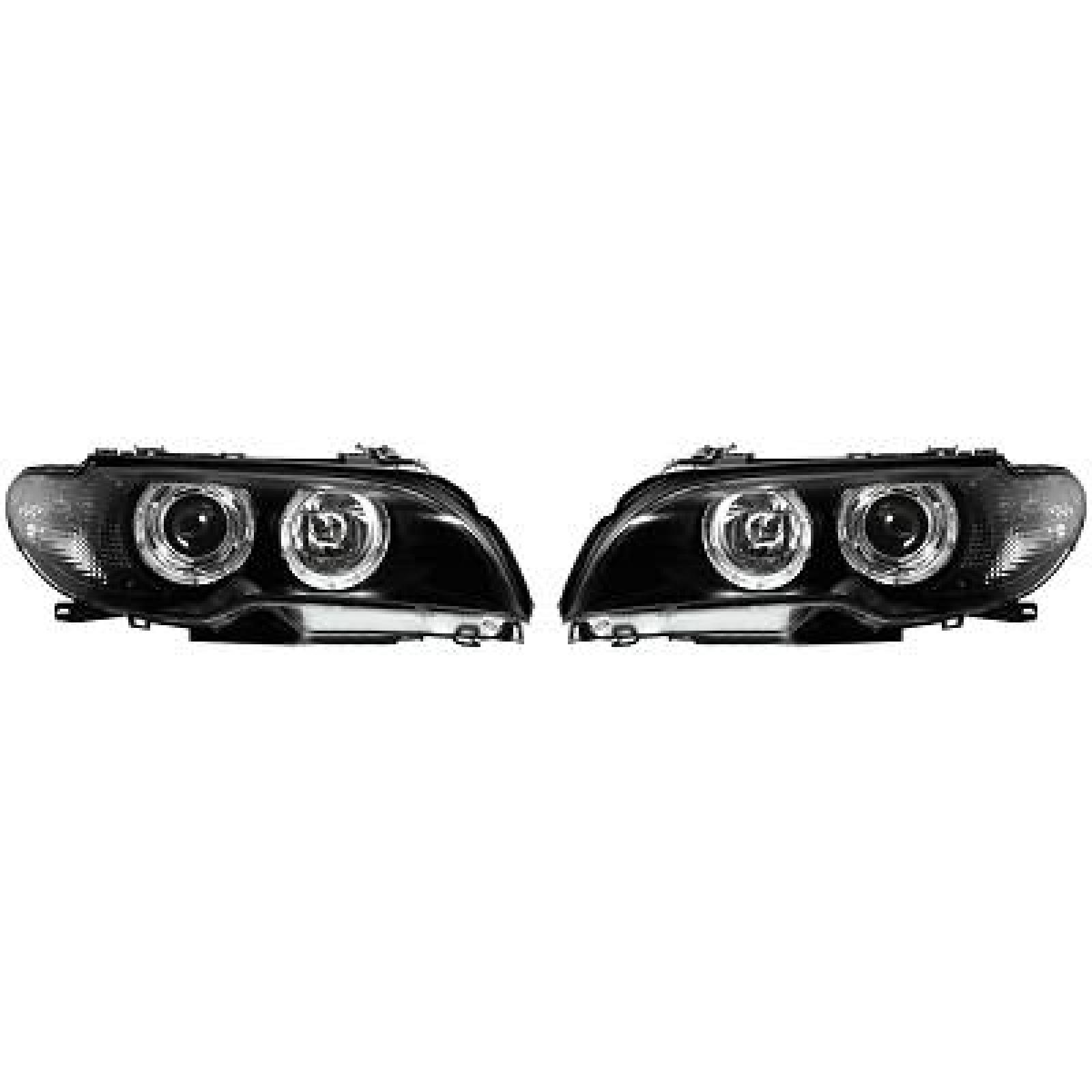 Jogo de faróis principais para BMW 3-Série (E46) Coupé/Cabrio 03-07