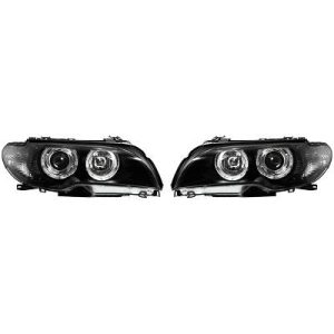 Jogo de faróis principais para BMW 3-Série (E46) Coupé/Cabrio 03-07
