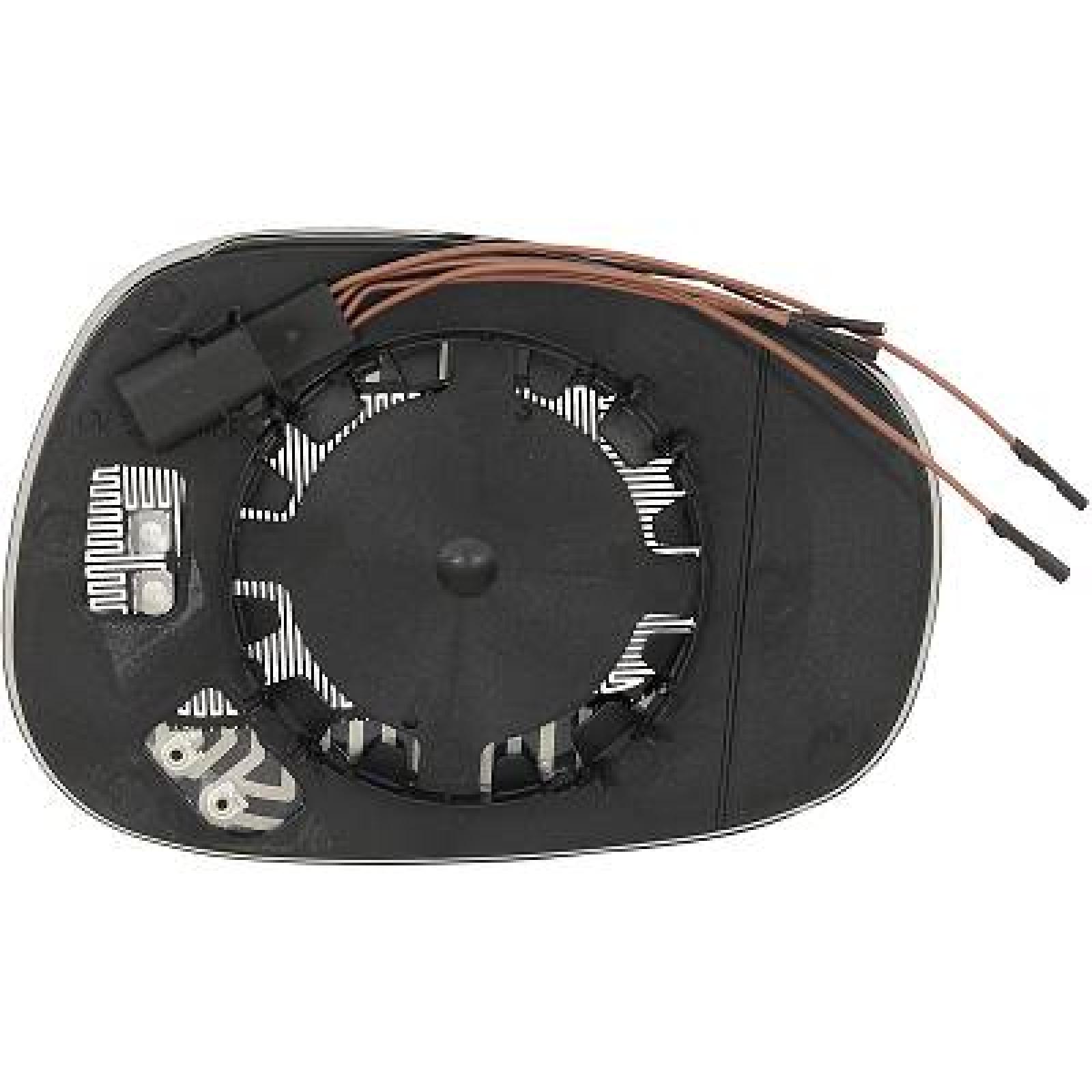 Vidro de espelho, espelho retrovisor exterior Direito para BMW 3-Série (E90/91)Berlina/Touring 08-11