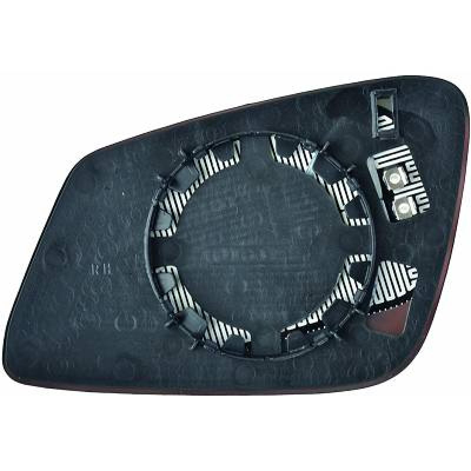Vidro de espelho, espelho retrovisor exterior Direito para BMW 3-Série Berlina/Tour. (F30/31) 15->>