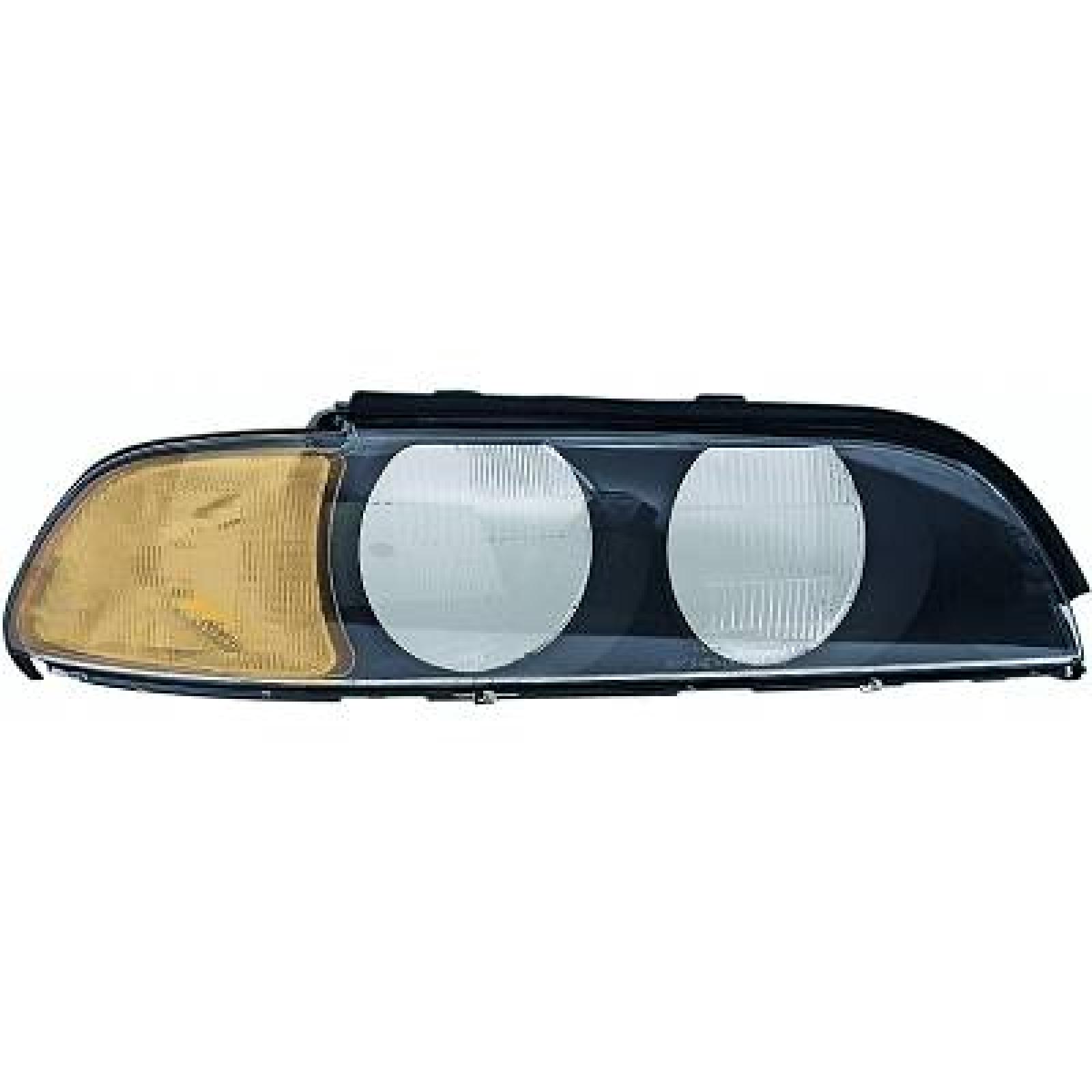 Vidro do farol Esquerdo para BMW 5-Série (E39) 95-00