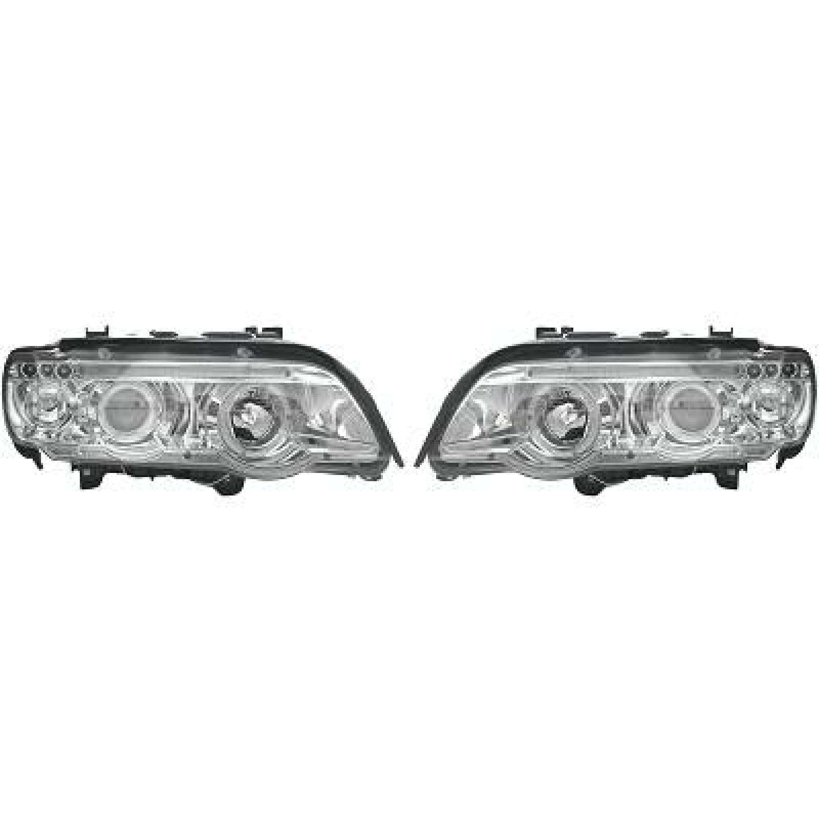 Jogo de faróis principais para BMW X5 (E53) 99-03