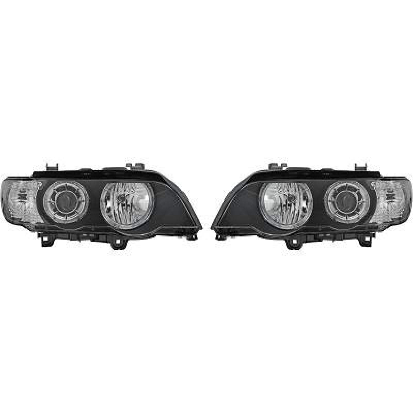 Jogo de faróis principais para BMW X5 (E53) 99-03