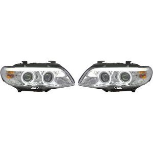 Jogo de faróis principais para BMW X5 (E53) 03-07