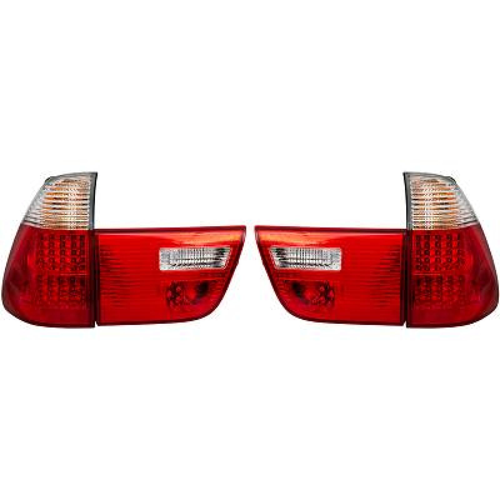 Jogo de farolins traseiros para BMW X5 (E53) 99-03