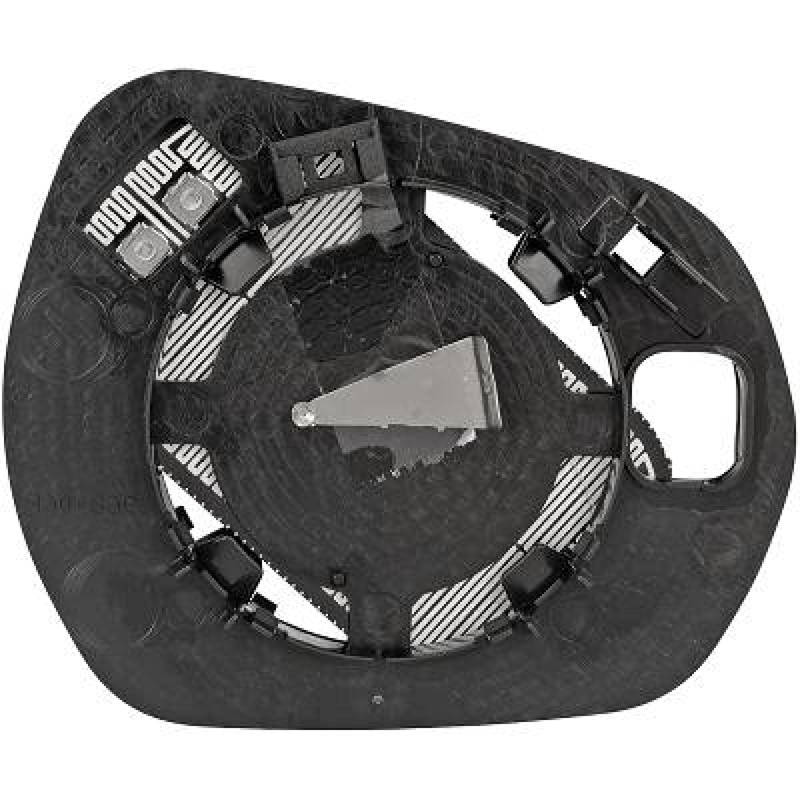 Vidro de espelho, espelho retrovisor exterior Esquerdo para Ford Fiesta 17->>