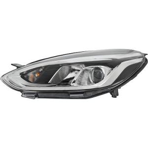 Farol principal Esquerdo para Ford Fiesta 17->>