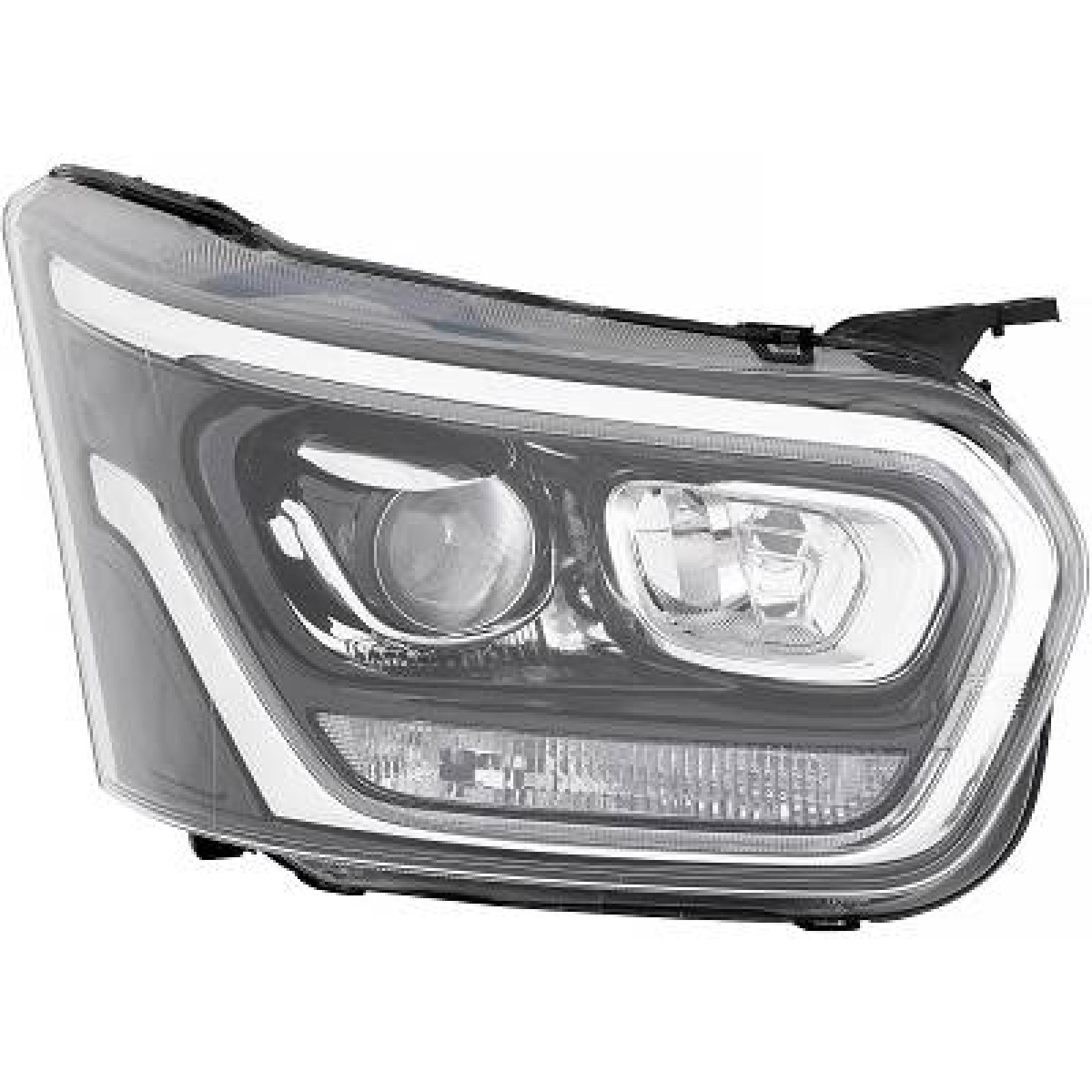 Farol principal Direito para Ford Transit 19->>