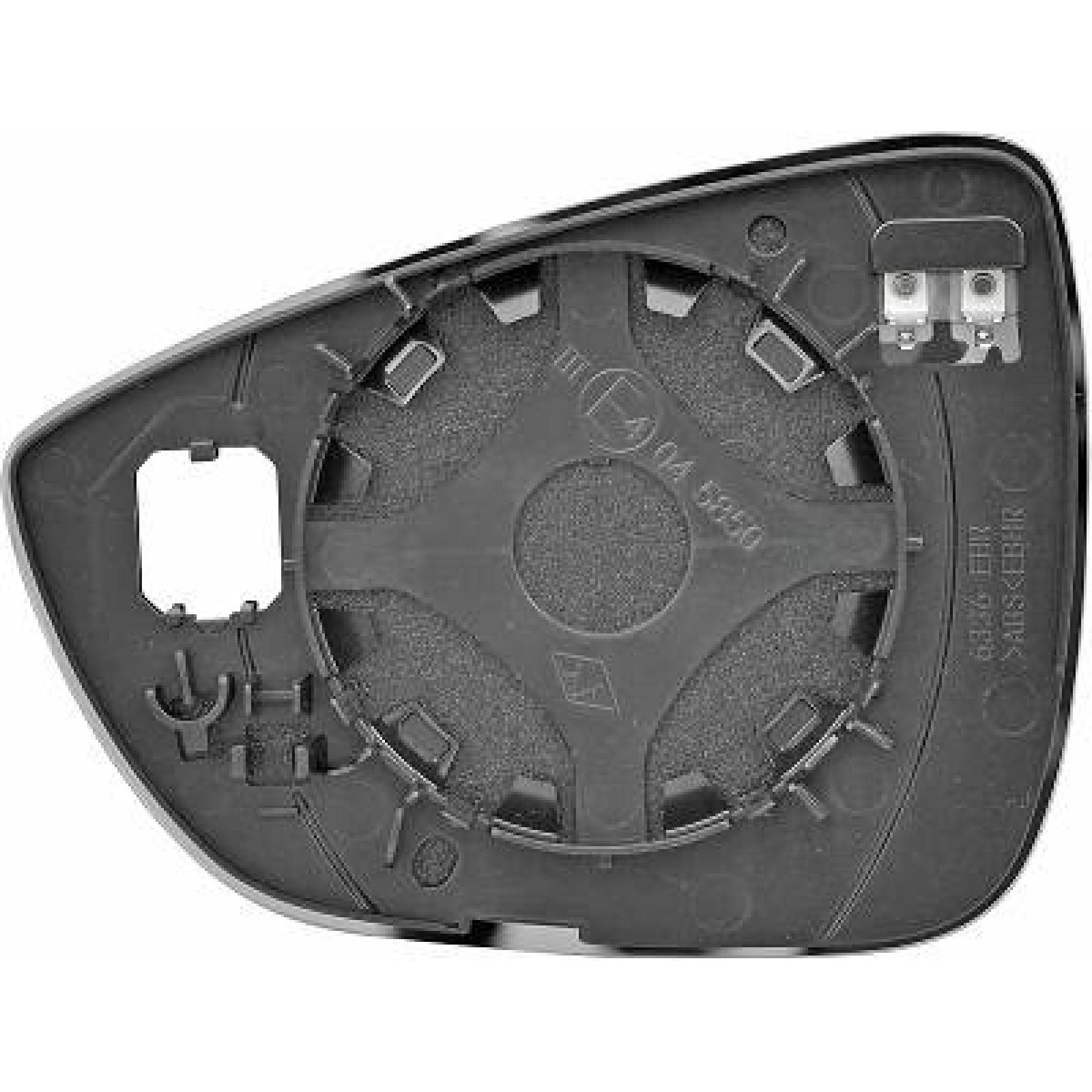 Vidro de espelho, espelho retrovisor exterior Direito para Ford Focus Berlina/Carrinha 18->>