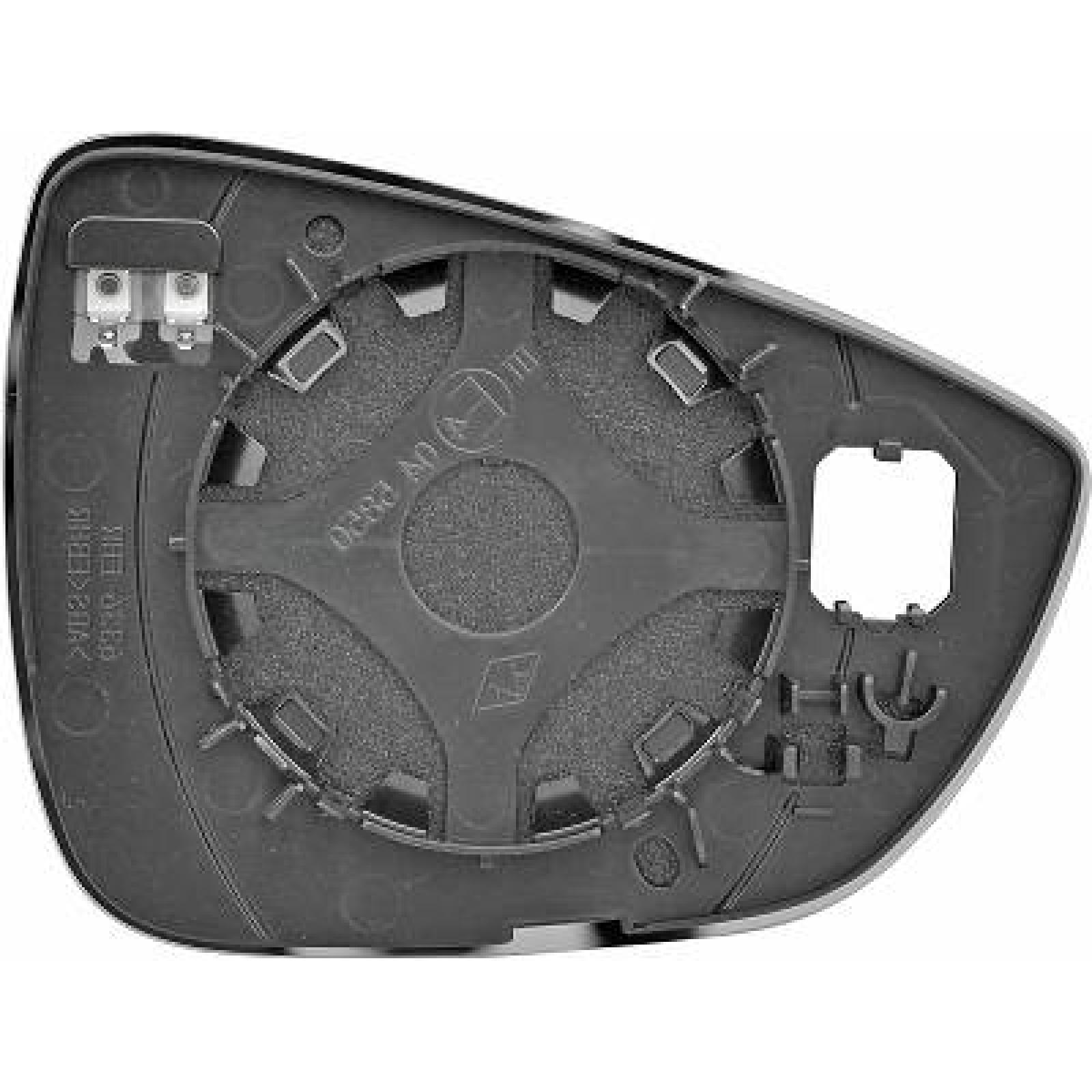 Vidro de espelho, espelho retrovisor exterior Esquerdo para Ford Focus Berlina/Carrinha 18->>