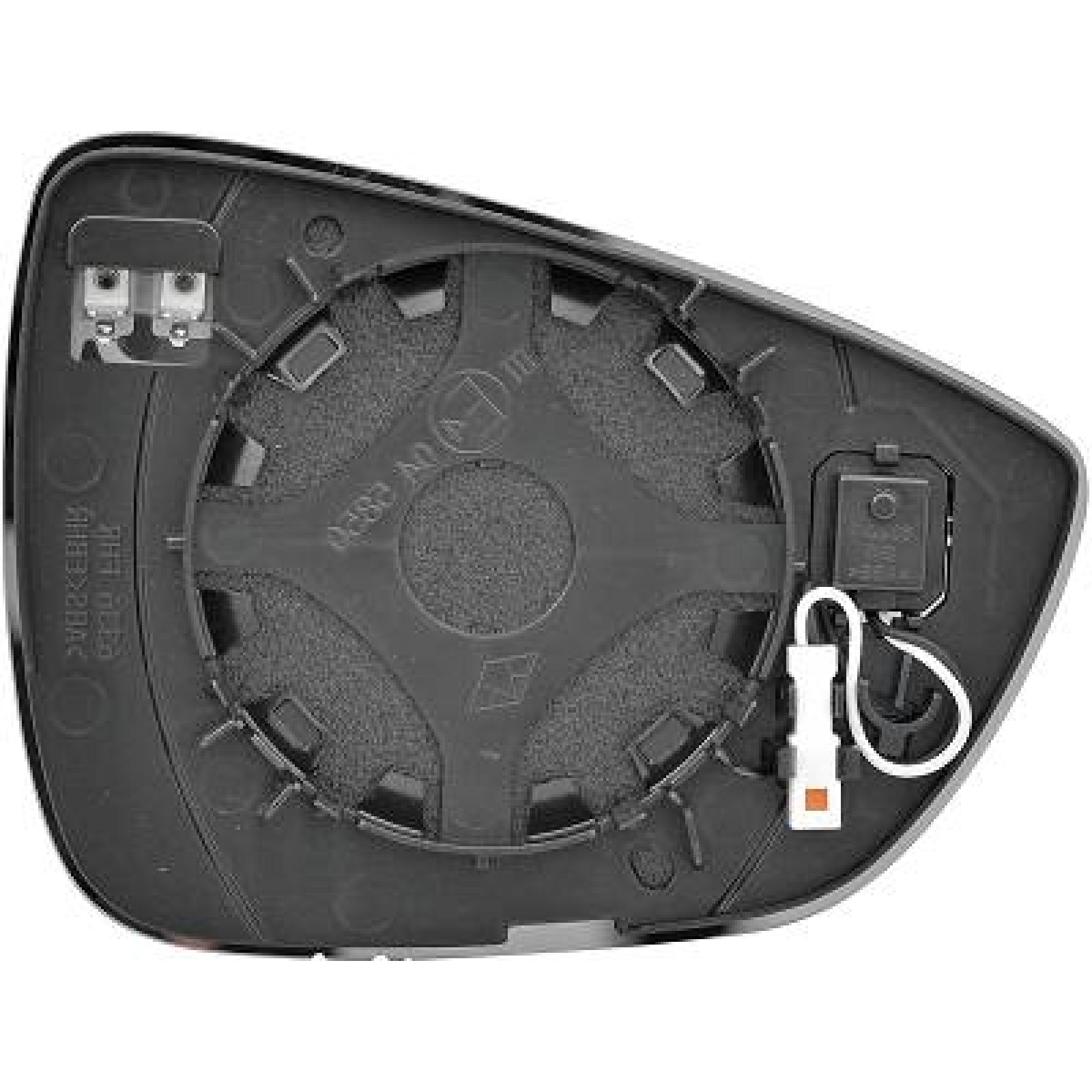 Vidro de espelho, espelho retrovisor exterior Esquerdo para Ford Focus Berlina/Carrinha 18->>