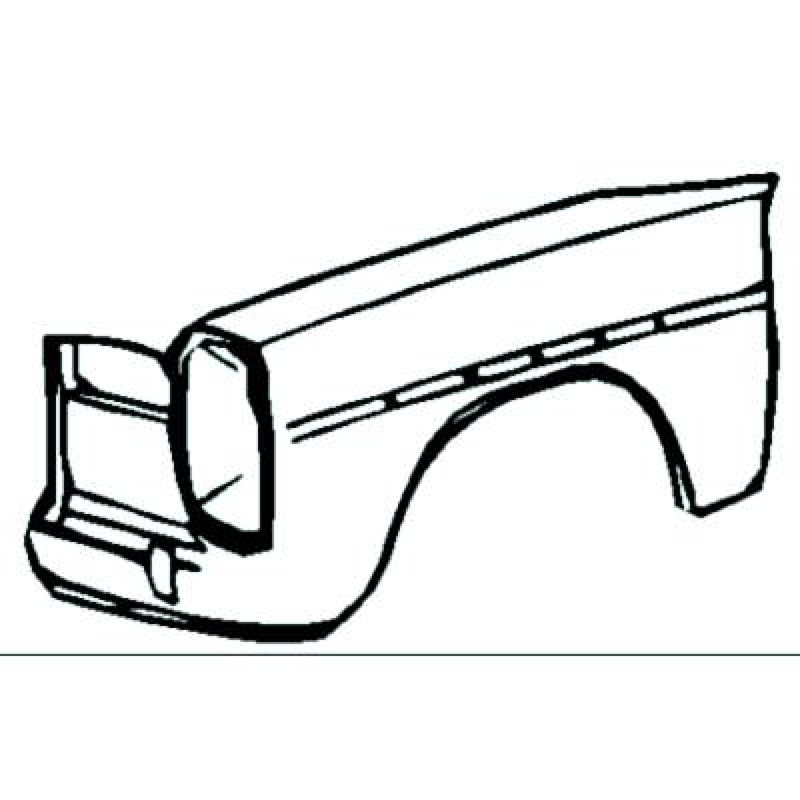 Guarda-lamas Dianteiro Esquerdo para Mercedes W114/115 -8er 68-73