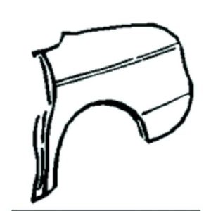 Friso, painel lateral Traseiro Direito para Mercedes 200-280E (W123) 76-84