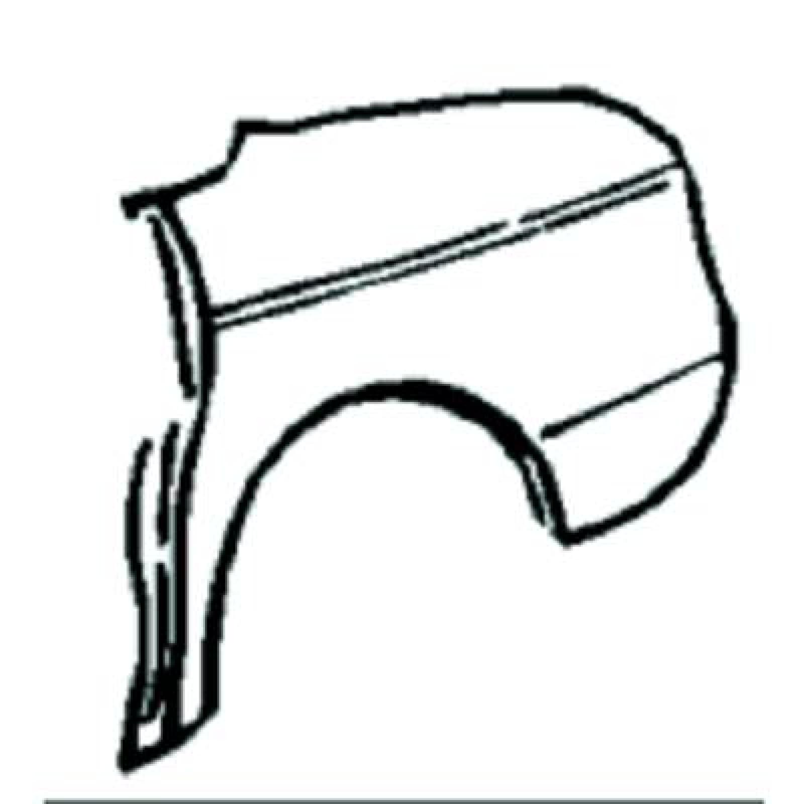 Friso, painel lateral Traseiro Direito para Mercedes 200-280E (W123) 76-84