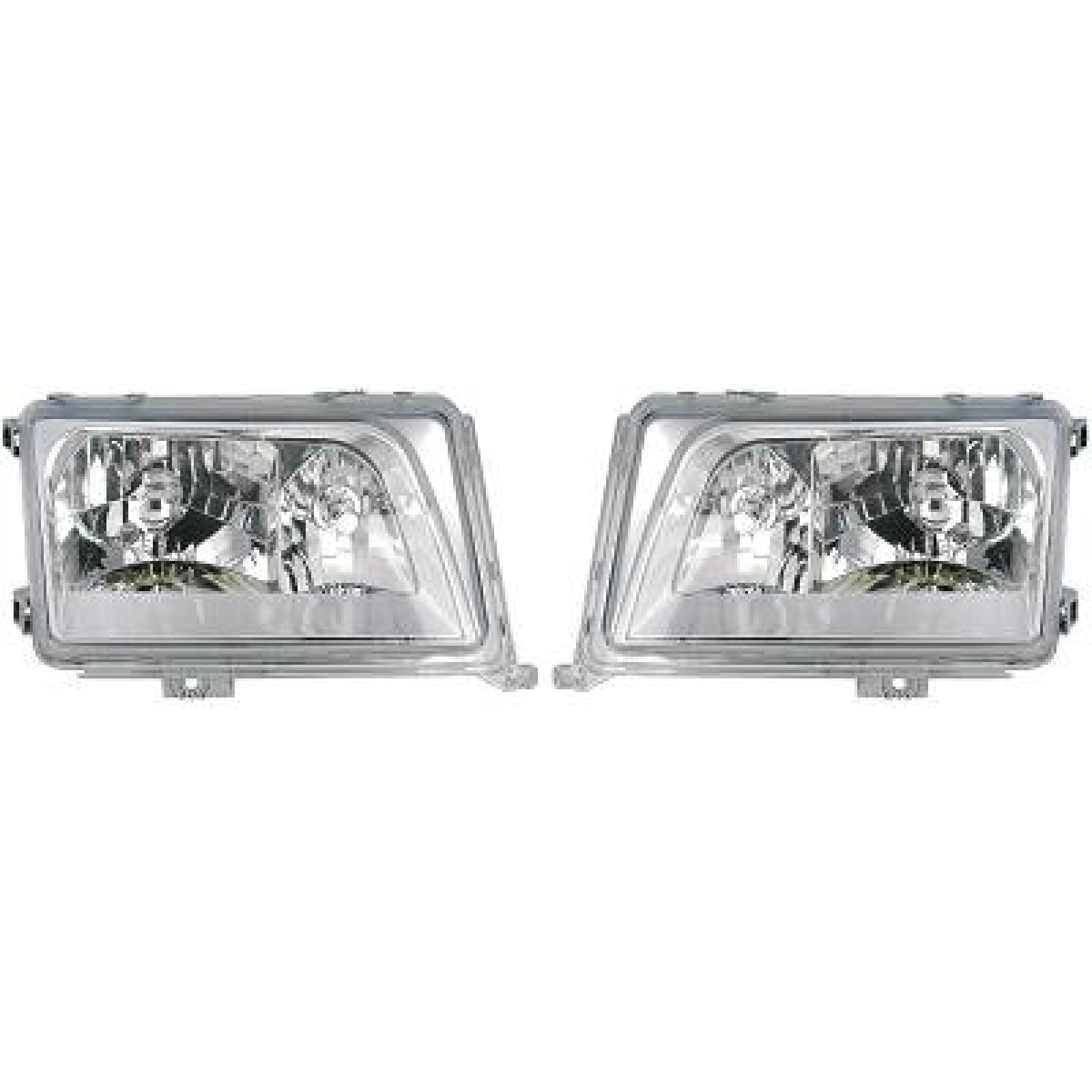Jogo de faróis principais para Mercedes 200-300E (W124) 84-97