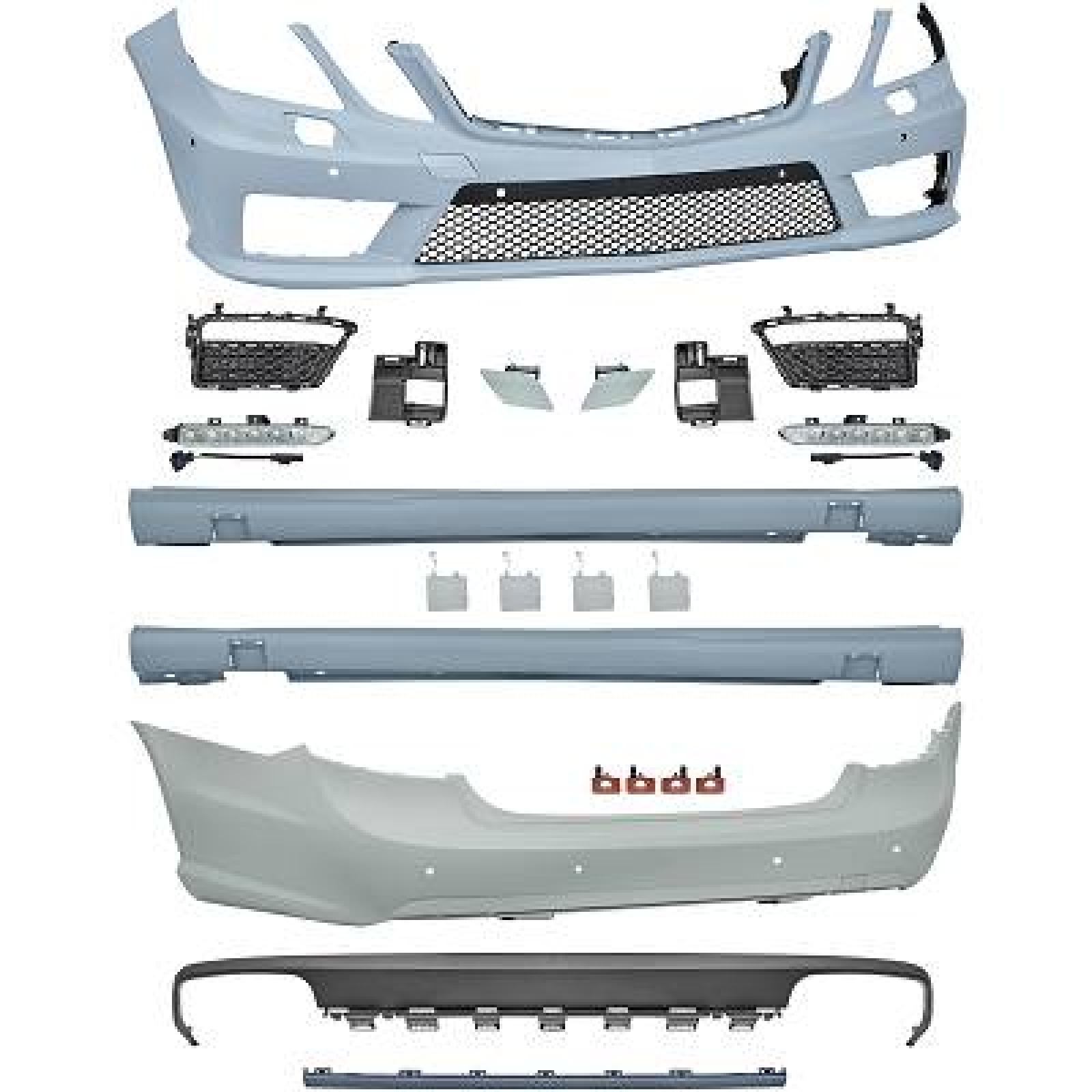 Pára-choques Traseiro para Mercedes Classe E E220-500 W212 09-13