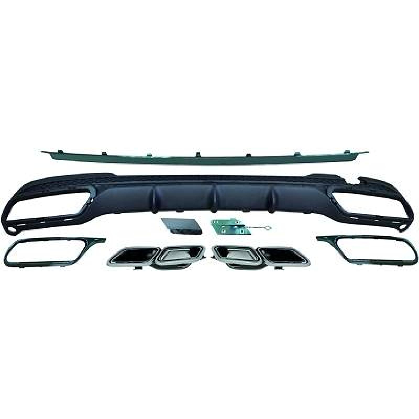 Guarnição, pára-choques Traseiro para Mercedes Classe E E220-500 W212 13-16