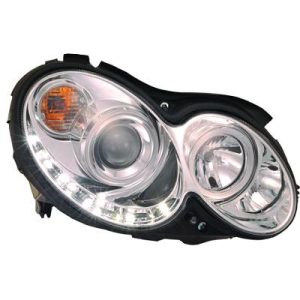 Jogo de faróis principais para Mercedes CLK 200-500 C209 02-09