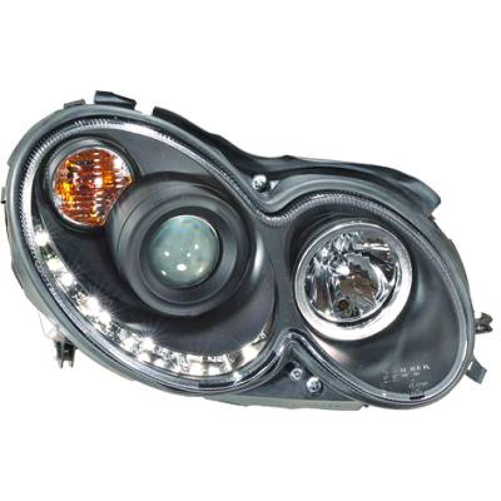 Jogo de faróis principais para Mercedes CLK 200-500 C209 02-09