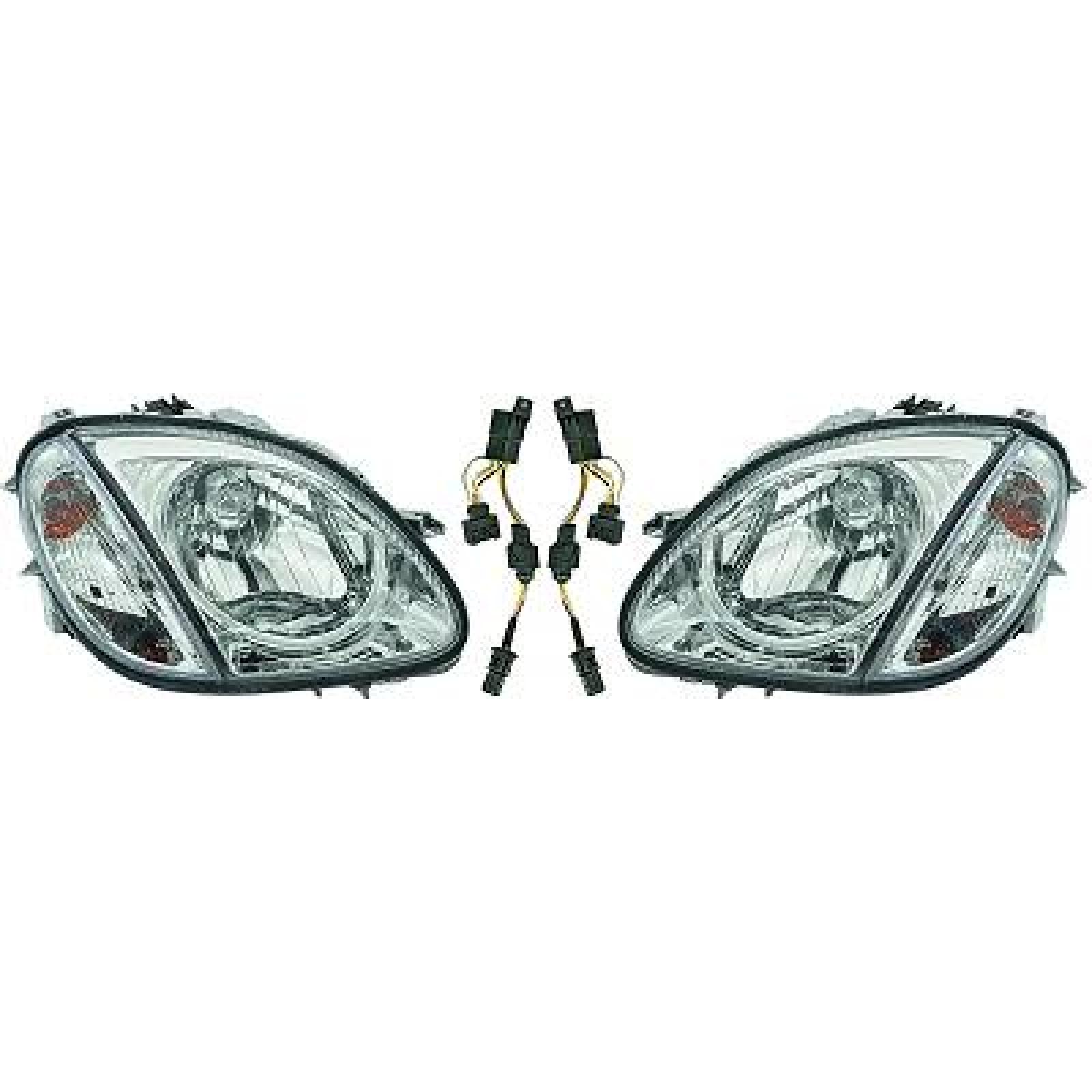 Jogo de faróis principais para Mercedes SLK R170 96-04