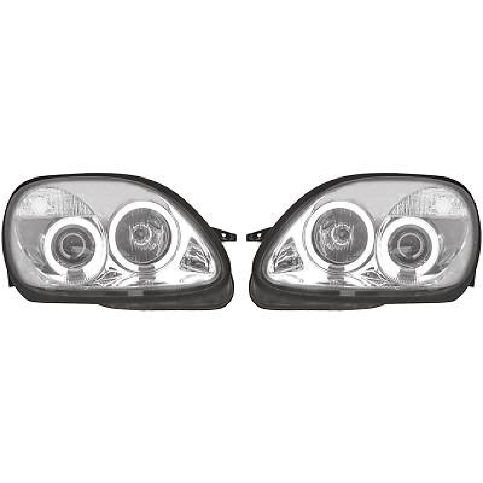 Jogo de faróis principais para Mercedes SLK R170 96-04