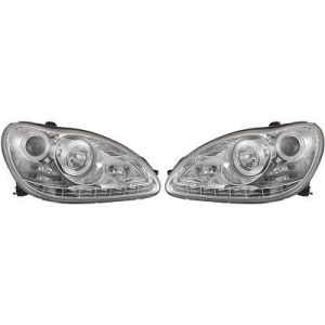 Jogo de faróis principais para Mercedes Classe S W220 98-05