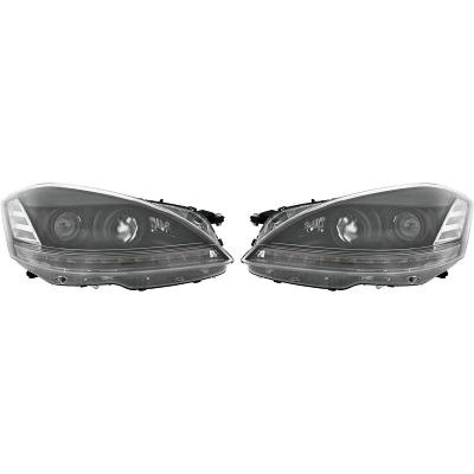 Jogo de faróis principais para Mercedes Classe S W221 05-09