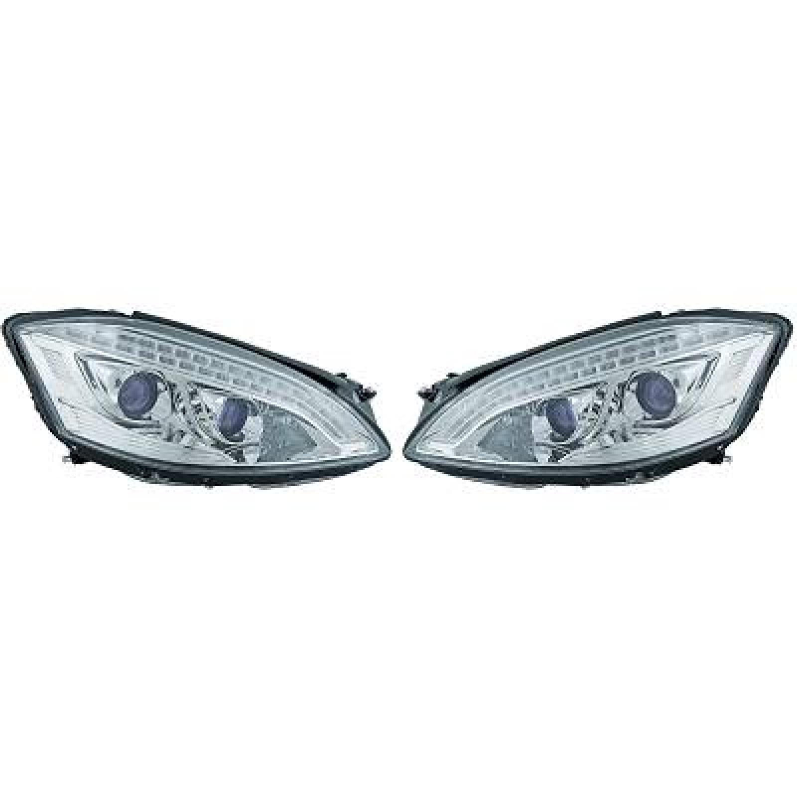 Jogo de faróis principais para Mercedes Classe S W221 05-09