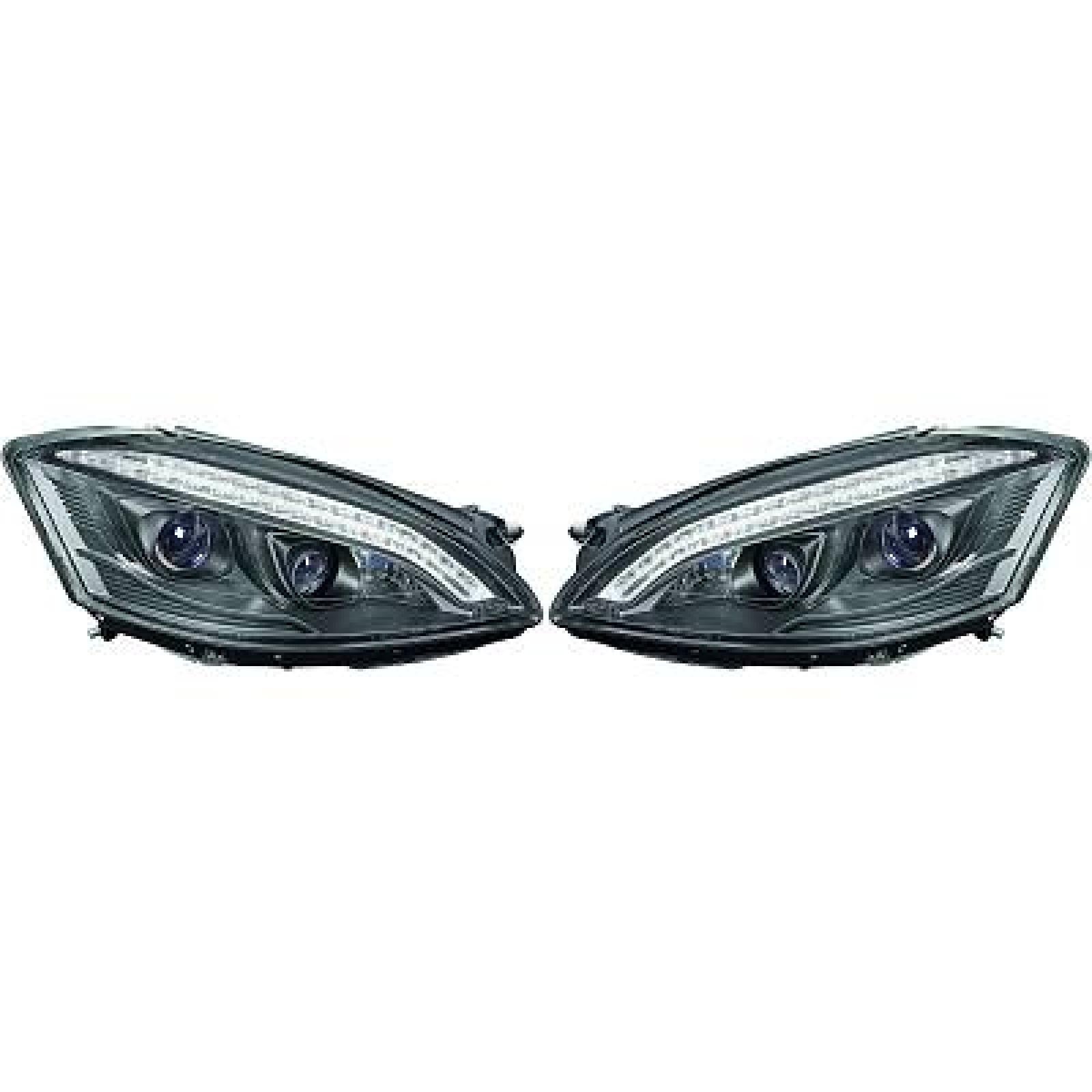 Jogo de faróis principais para Mercedes Classe S W221 05-09