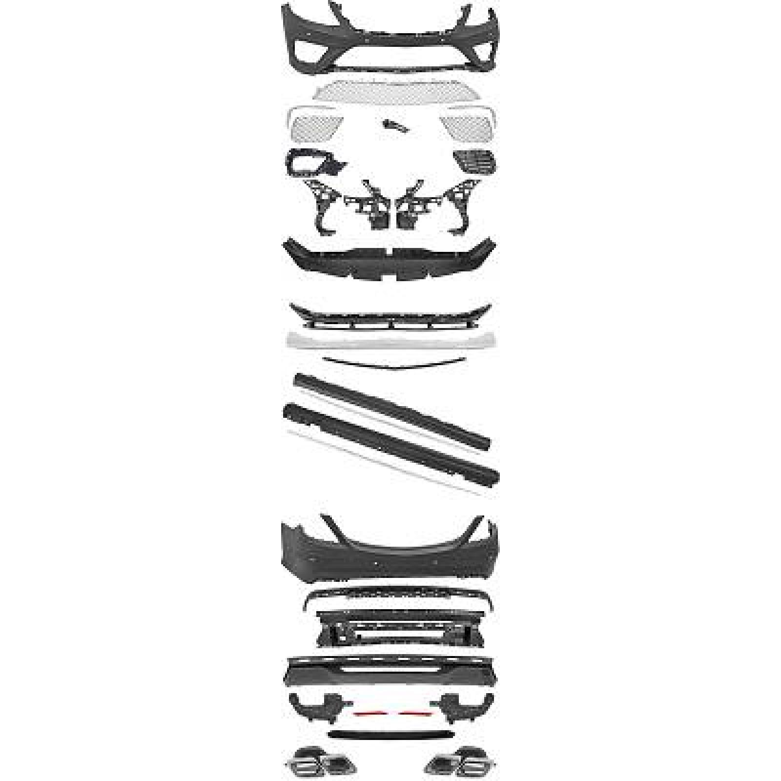 Pára-choques Traseiro para Mercedes Classe S W222 13-17