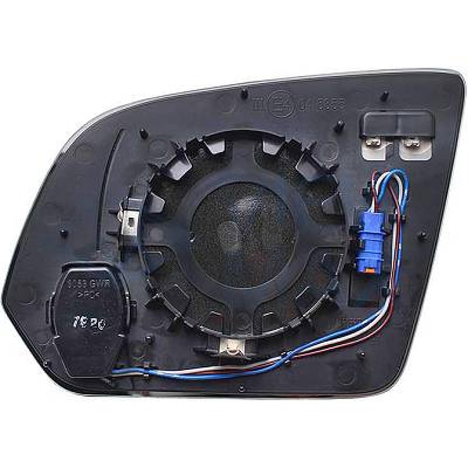 Vidro de espelho, espelho retrovisor exterior Direito para Mercedes Classe V/Viano/Vito 14->>