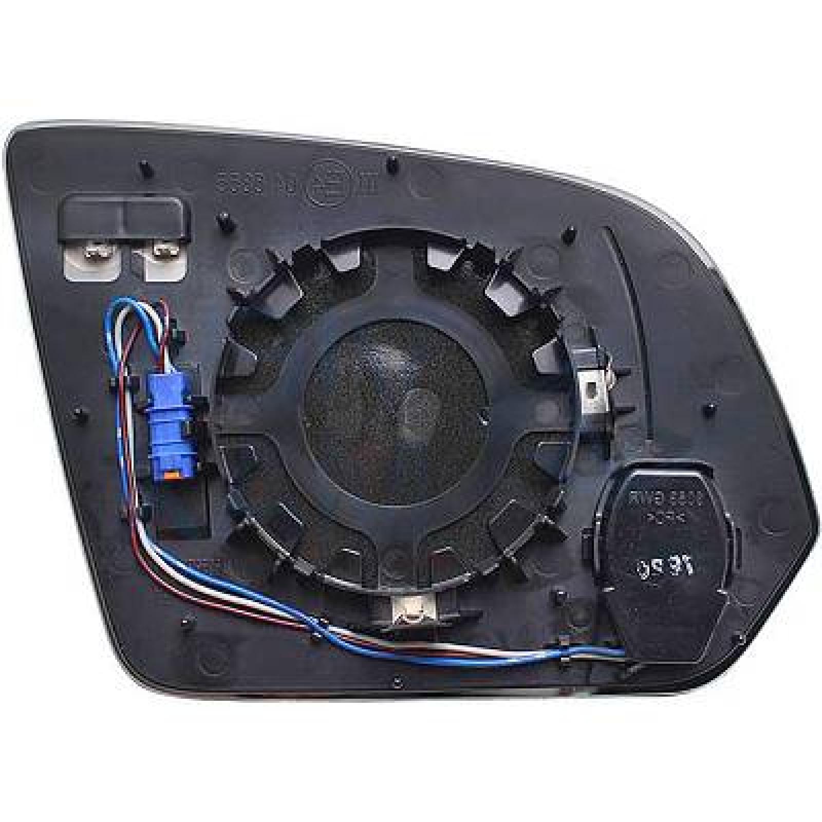 Vidro de espelho, espelho retrovisor exterior Esquerdo para Mercedes Classe V/Viano/Vito 14->>
