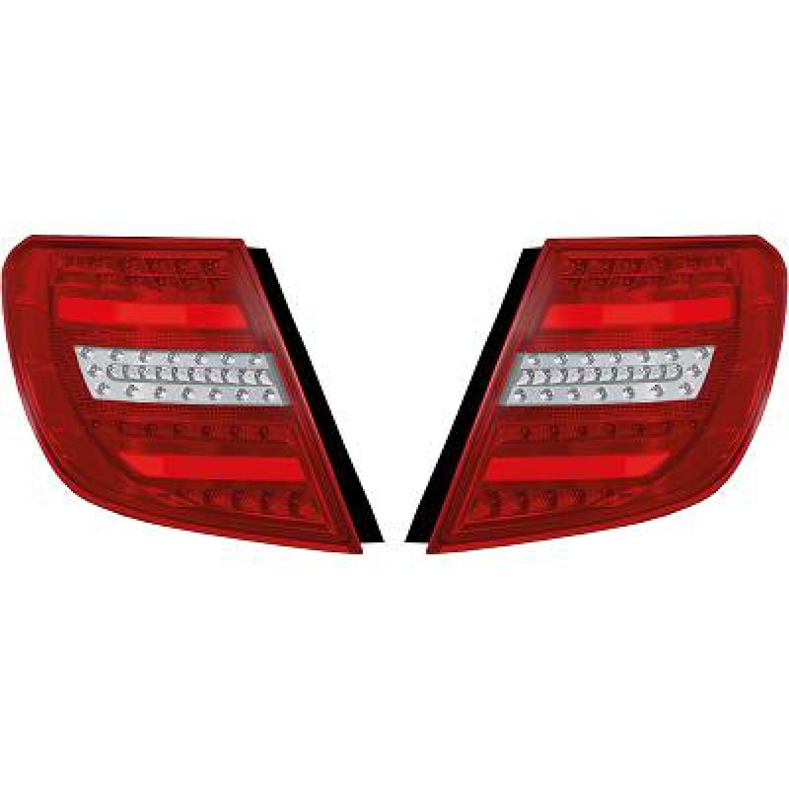 Jogo de farolins traseiros para Mercedes Classe C W204 11-15