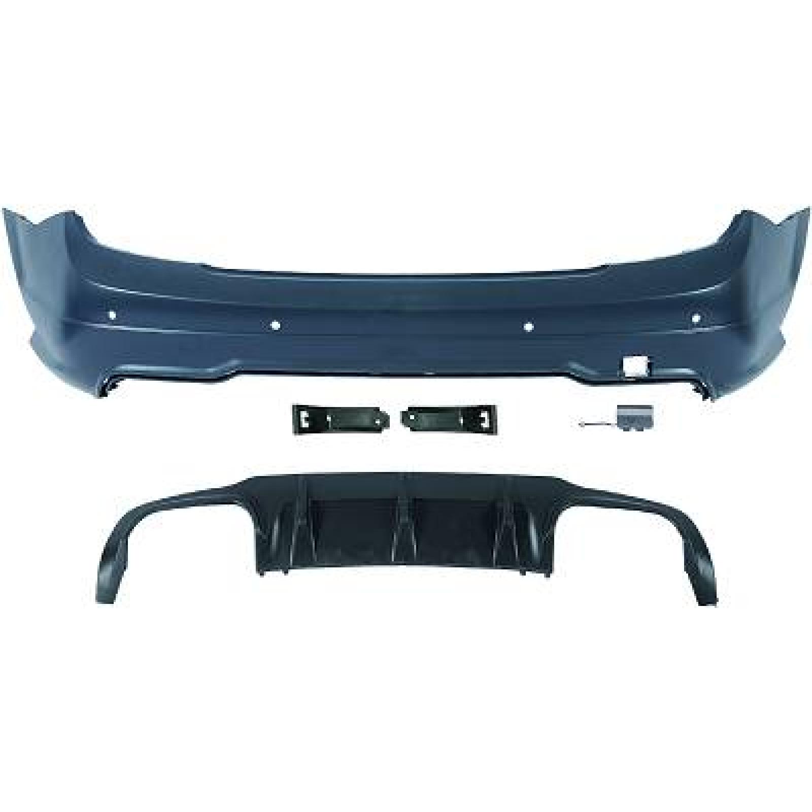 Pára-choques Traseiro para Mercedes Classe C W204 11-15