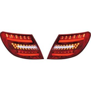 Jogo de farolins traseiros para Mercedes Classe C W204 07-11