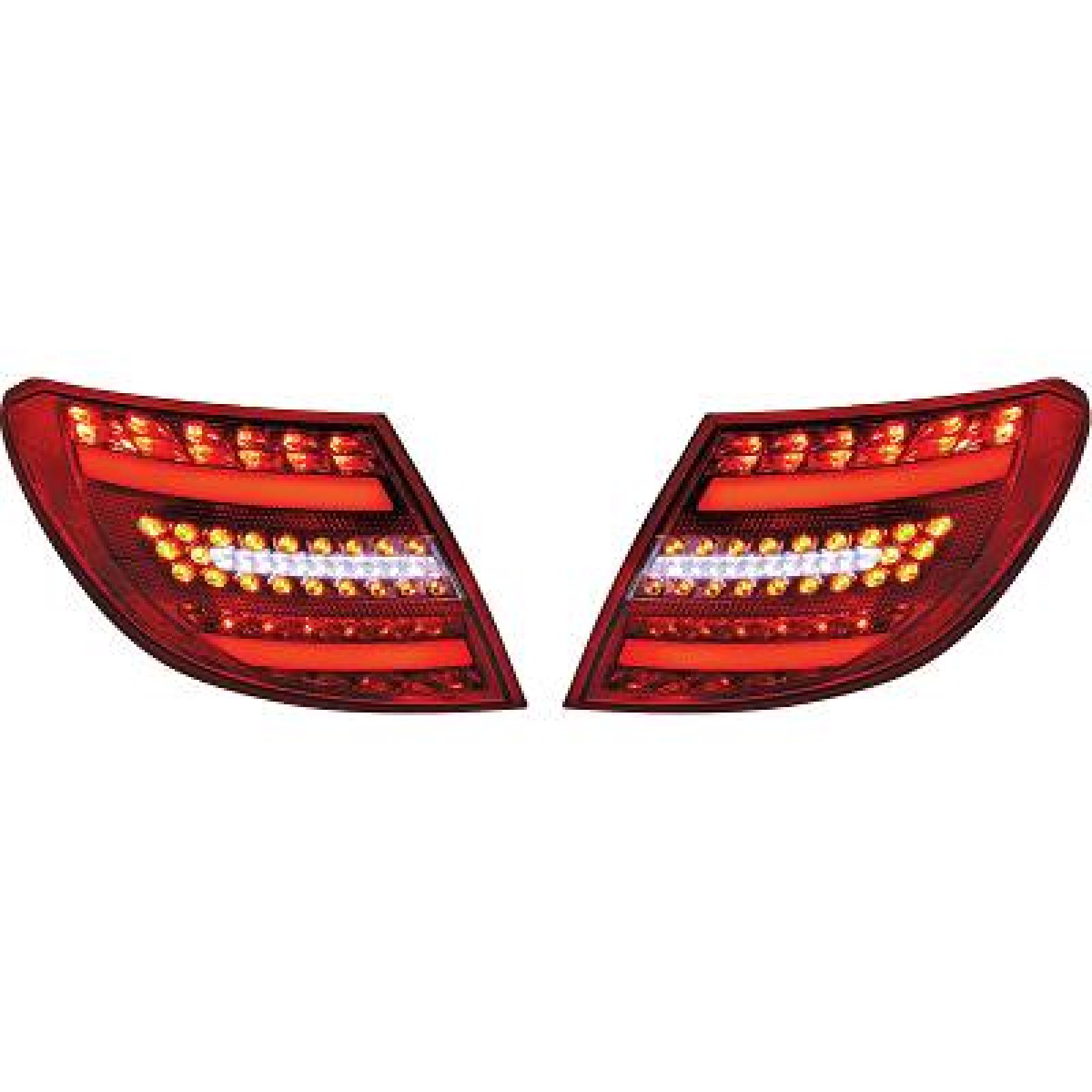Jogo de farolins traseiros para Mercedes Classe C W204 07-11