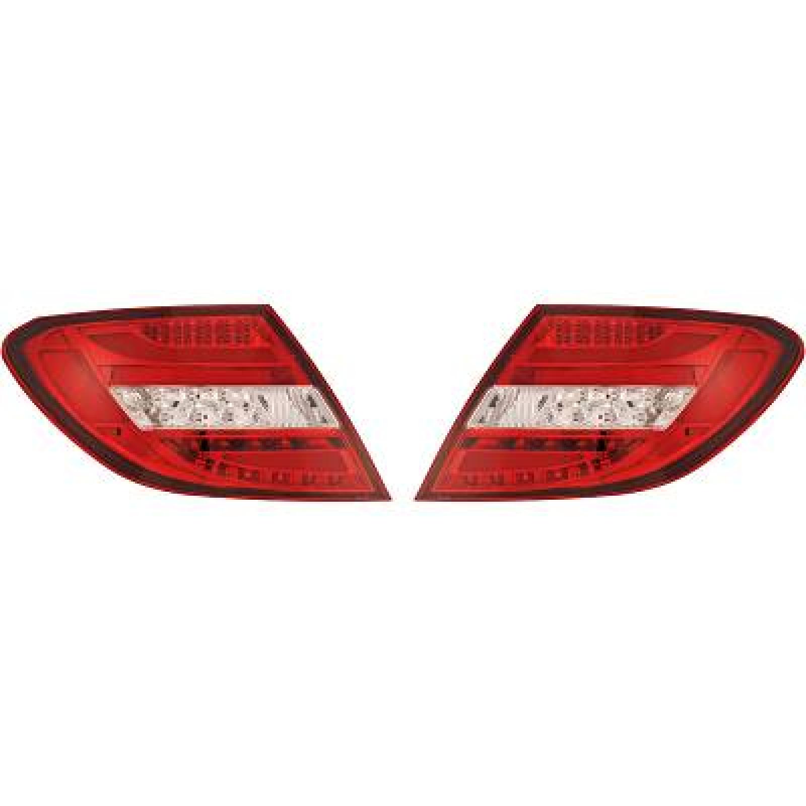 Jogo de farolins traseiros para Mercedes Classe C W204 11-15