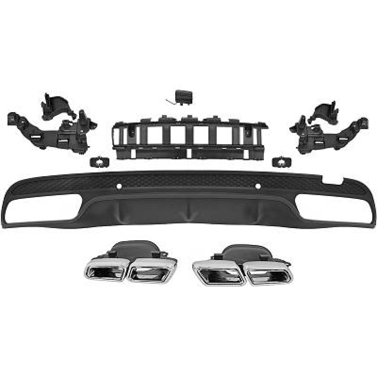 Pára-choques Traseiro para Mercedes Classe C W205 1.14-7.18