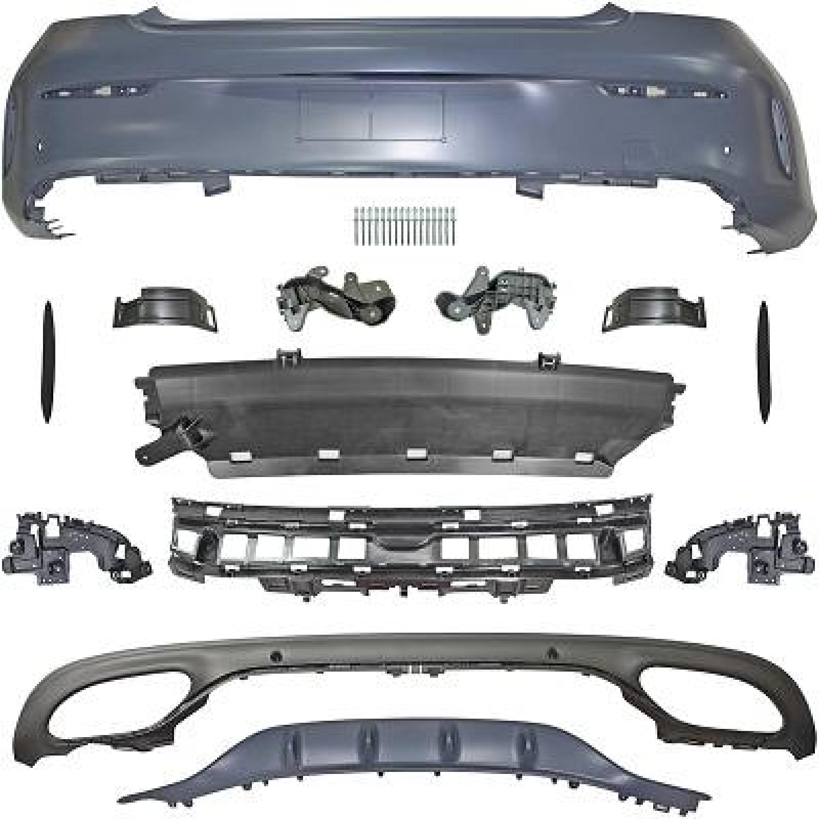 Pára-choques Traseiro para Mercedes Classe C W205 1.14-7.18