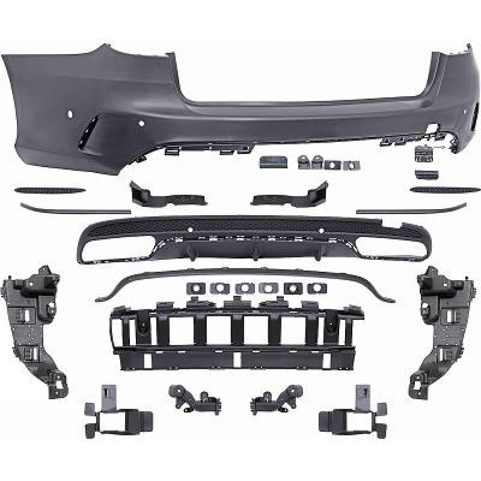 Pára-choques Traseiro para Mercedes Classe C W205 Berlina/Coupé/Tour. 8.18-21