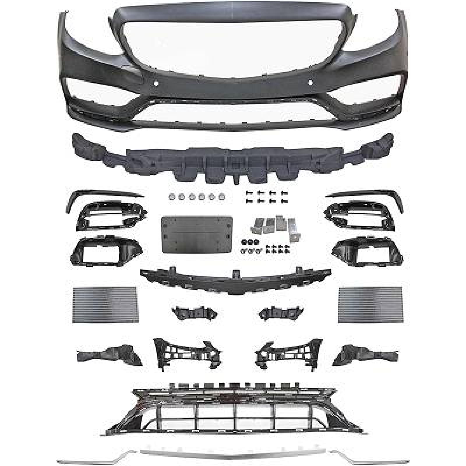 Pára-choques Dianteiro para Mercedes Classe C W205 Berlina/Coupé/Tour. 8.18-21